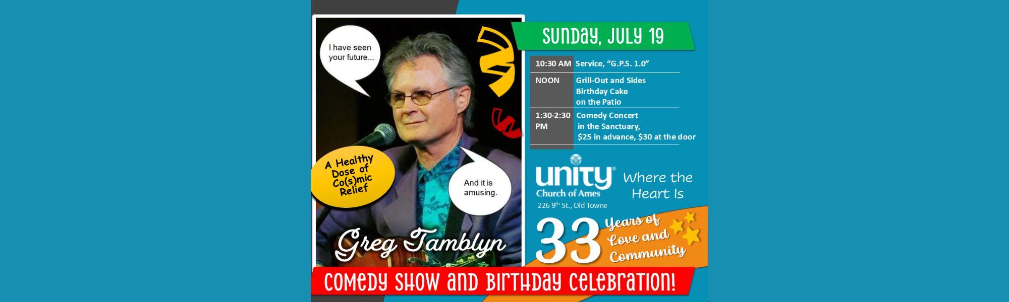 Join Us for a Comedy Show and Birthday Celebration