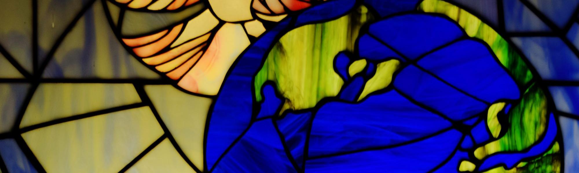 Stained glass church window